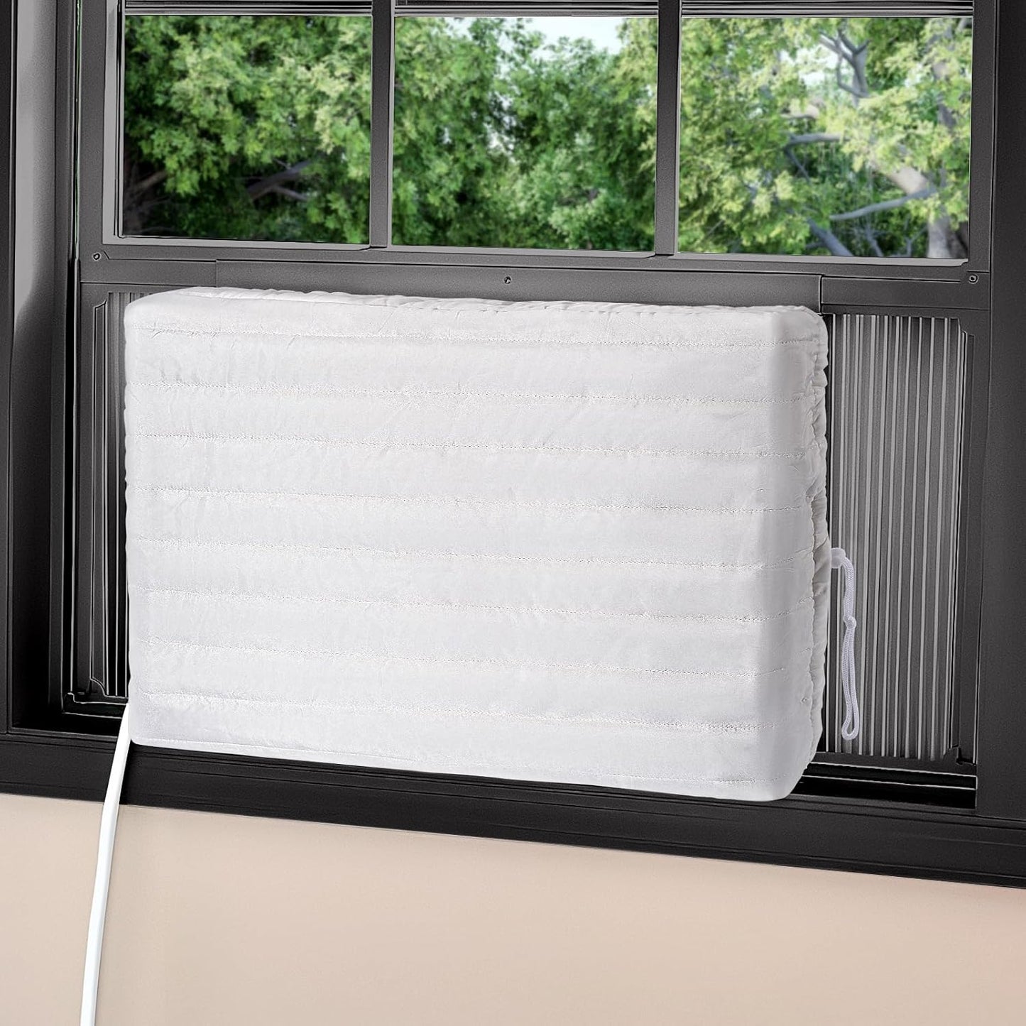 Lil' World Double Insulation Indoor AC Cover - White, 21x15x3.5