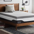 LUCID 4 in Bamboo Charcoal Memory Foam Topper - King Size
