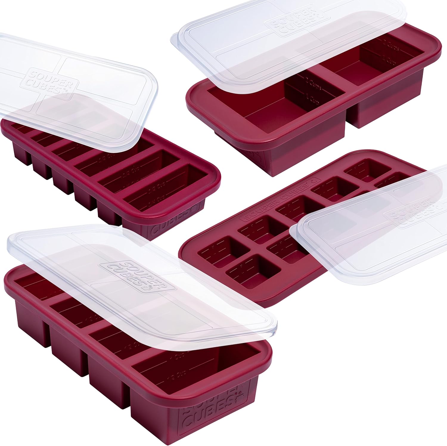 Souper Cubes Silicone Freezer Molds Gift Set for Meal Prep