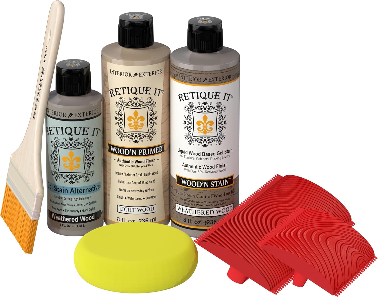 Retique It Multipurpose Kit for Authentic Wood Finish Projects