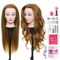 Neverland Beauty Mannequin Head 26 in with 80% Real Hair - Styling