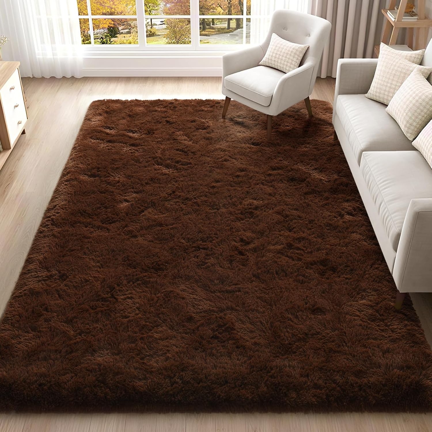 ISEAU Fluffy Rug Carpets Soft Shaggy Area Rugs for Kids Room