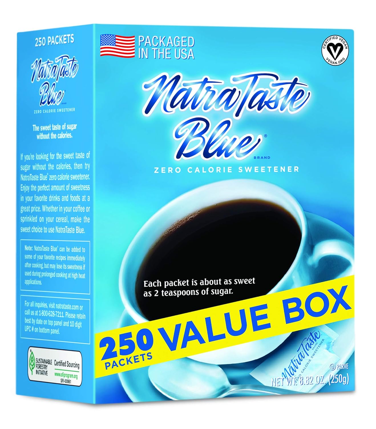 NatraTaste Blue Zero Calorie Sweetener for Drinks and Baking