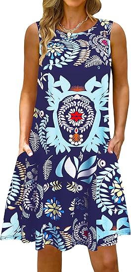 Summer Casual Tshirt Dresses for Women with Pockets and Style