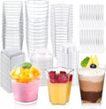 450 Pack Plastic Dessert Cups with Lids and Spoons - Value Variety