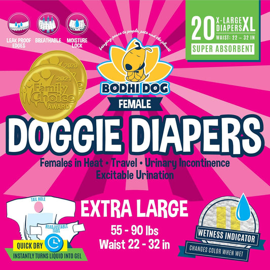 Super Absorbent Bodhi Dog Diapers - Leak-Proof Pee Wraps