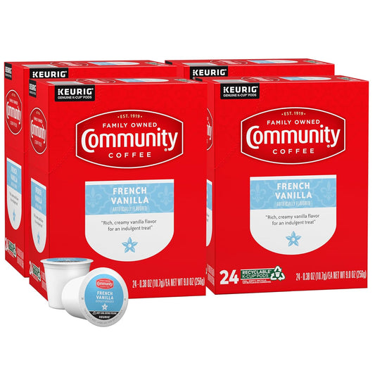 Community Coffee French Vanilla Pods for Keurig 2.0 Brewing