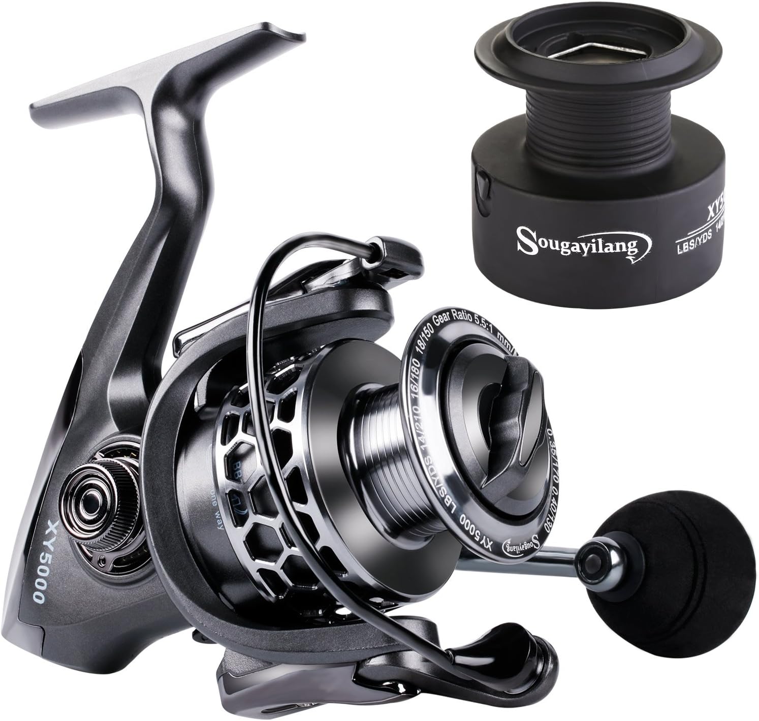 Sougayilang Fishing Reel Ultra Smooth Lightweight Performance