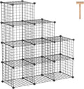 Wire Cube Storage 9-Cube Organizer - Modular 9-Cube Shelf for Home