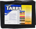 Premium 6x8 Ft. Black Poly Tarp - Heavy-Duty Protection
