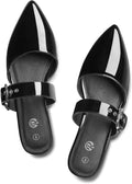Rekayla Mules for Women Adjustable Strap Pointed Toe Backless