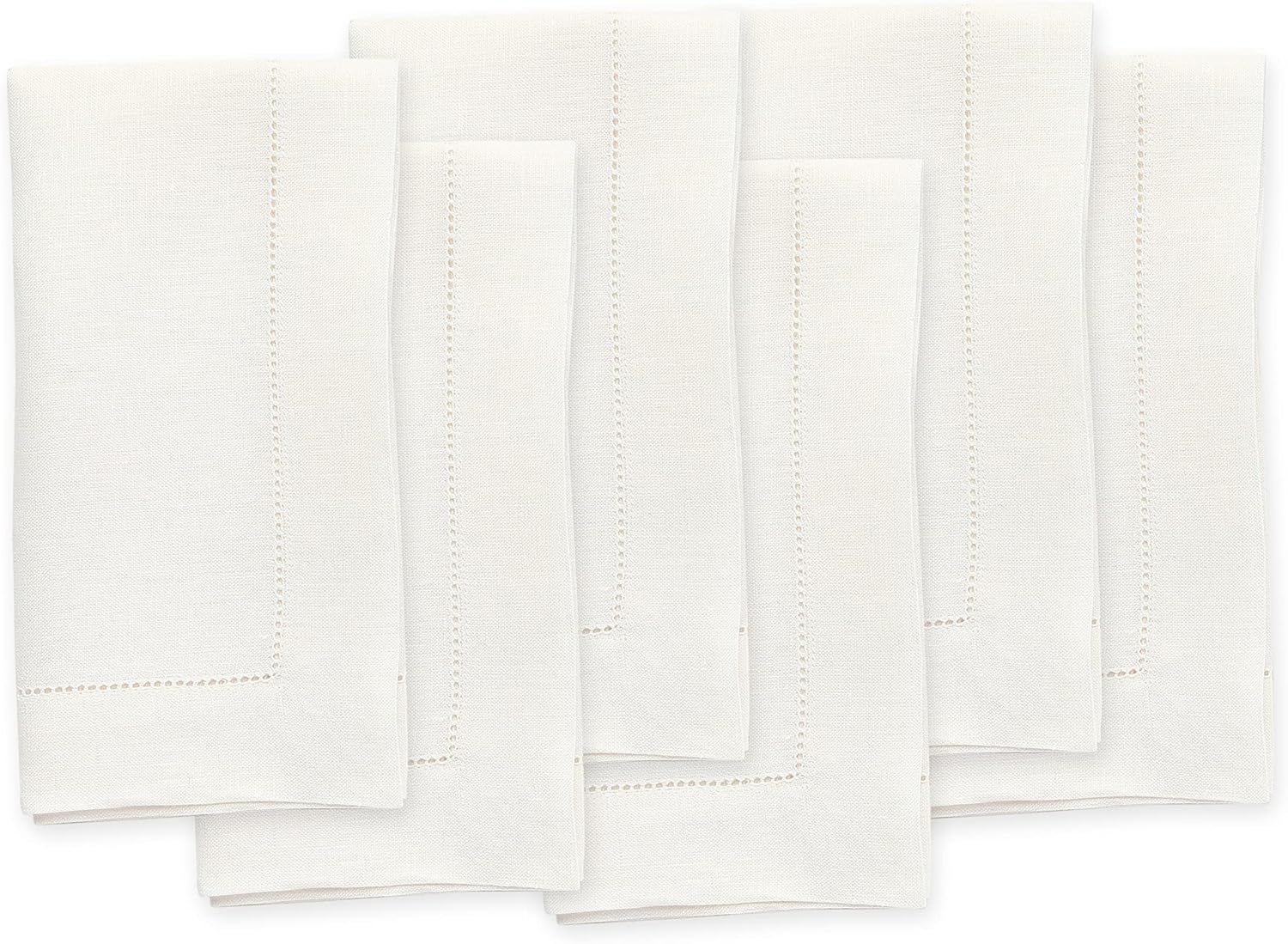 Ivory Linen Napkins Set of 6 for Thanksgiving and Holidays