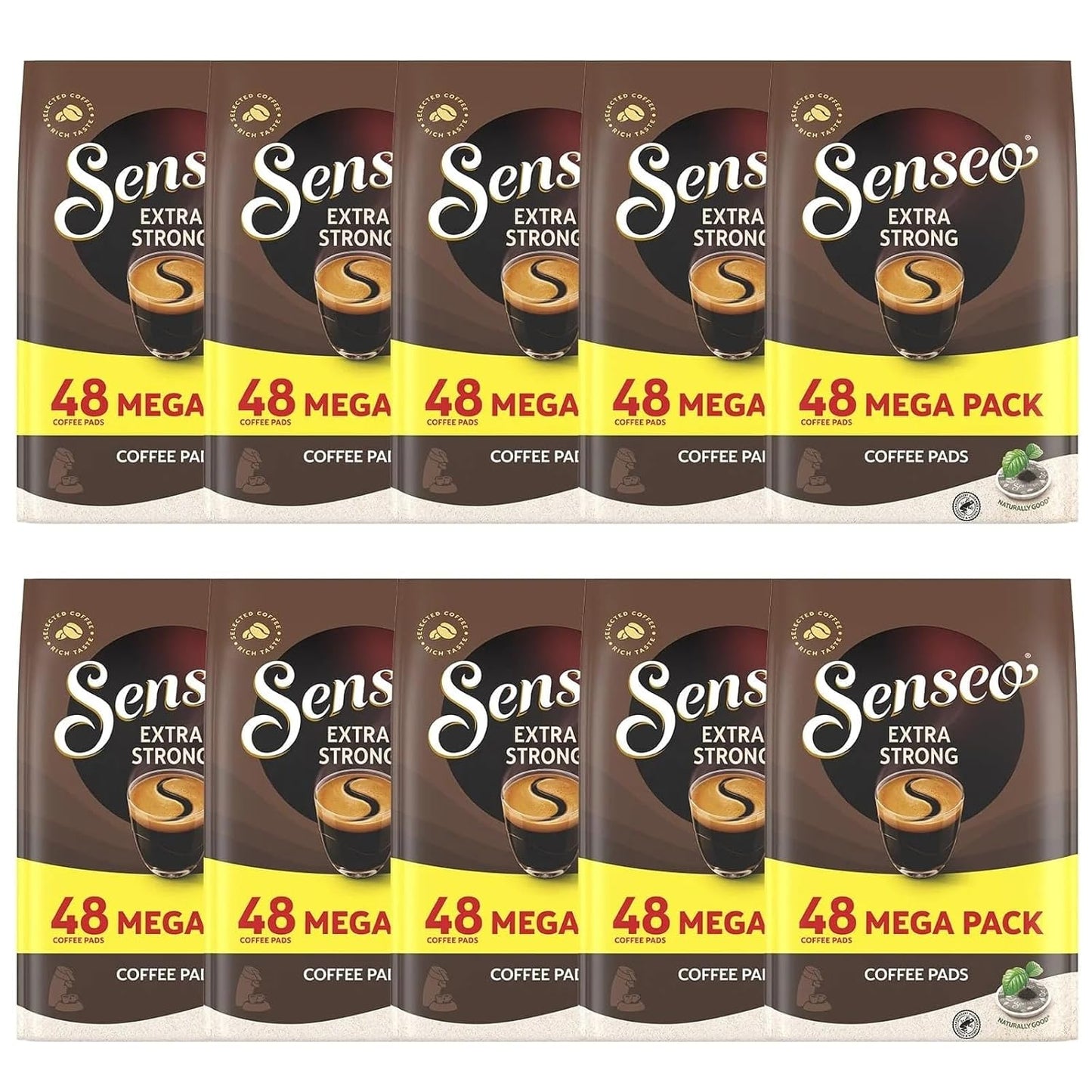 Senseo Extra Strong Dark Roast Coffee Pods for Bold Flavor