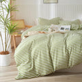 mixinni Striped Comforter Set King Size - Lightweight All-Season