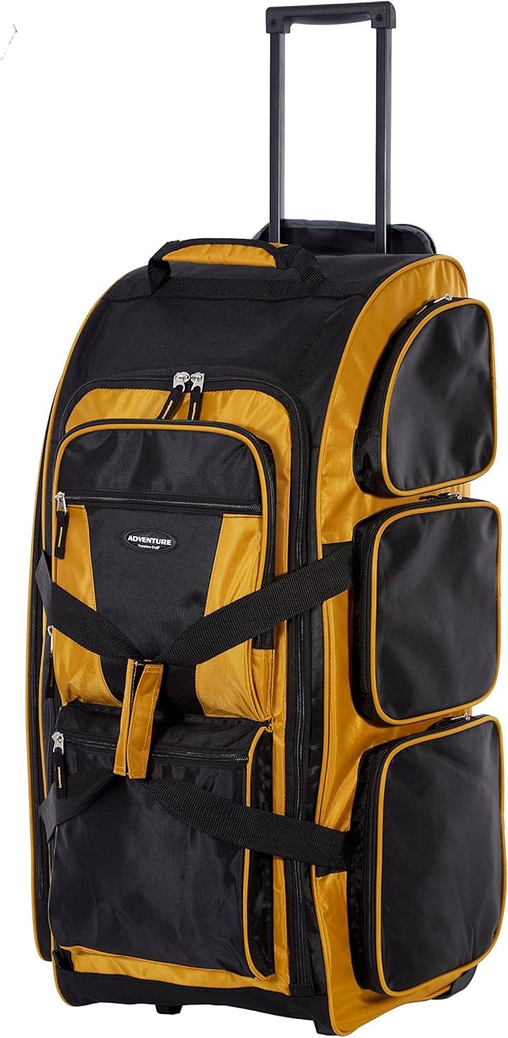 Travelers Club Xpedition 30 Inch Multi-Pocket Rolling Duffel Bag