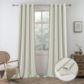 DriftAway Farmhouse Linen Blend Blackout Curtains 96 in - Loden Green