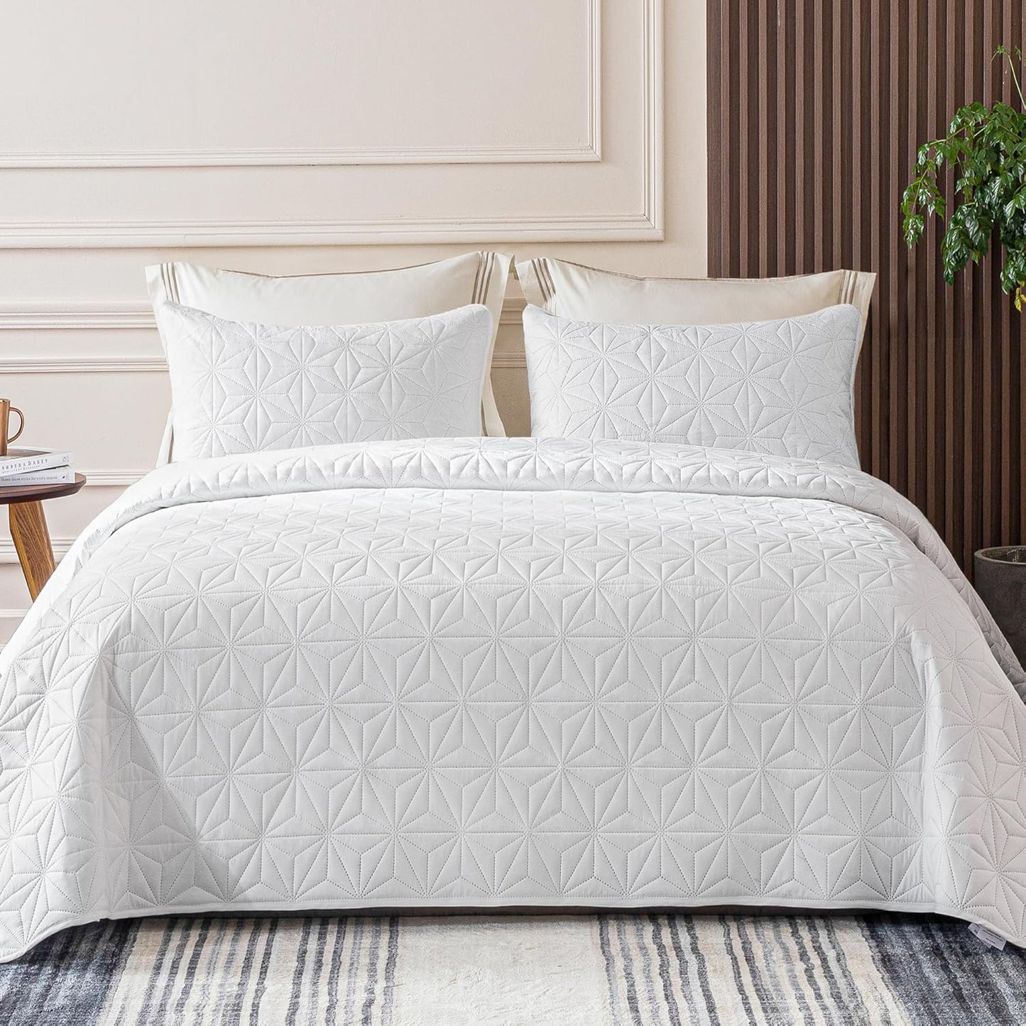 Whale Flotilla California King Quilt Set for All Seasons Comfort
