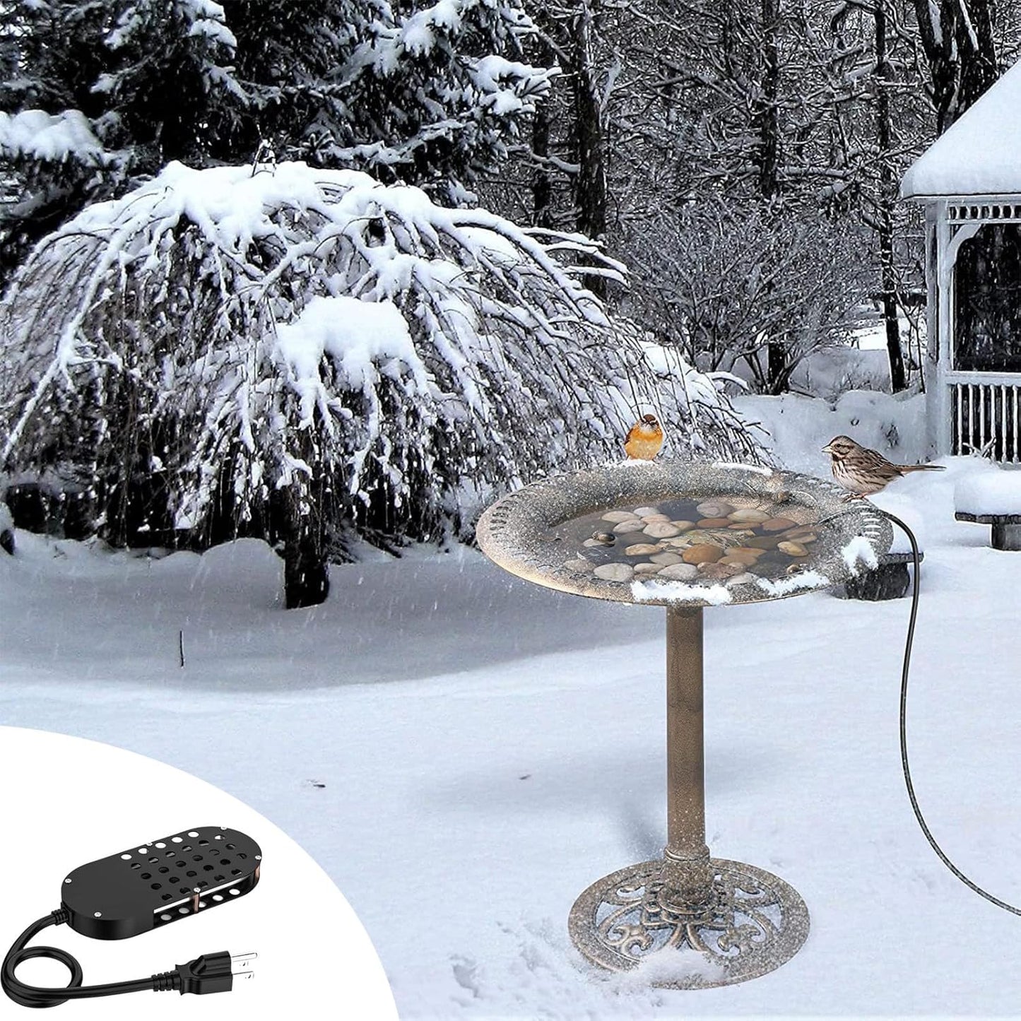 Winter-Proof Birdbath Heater 500w - Freeze-Free!