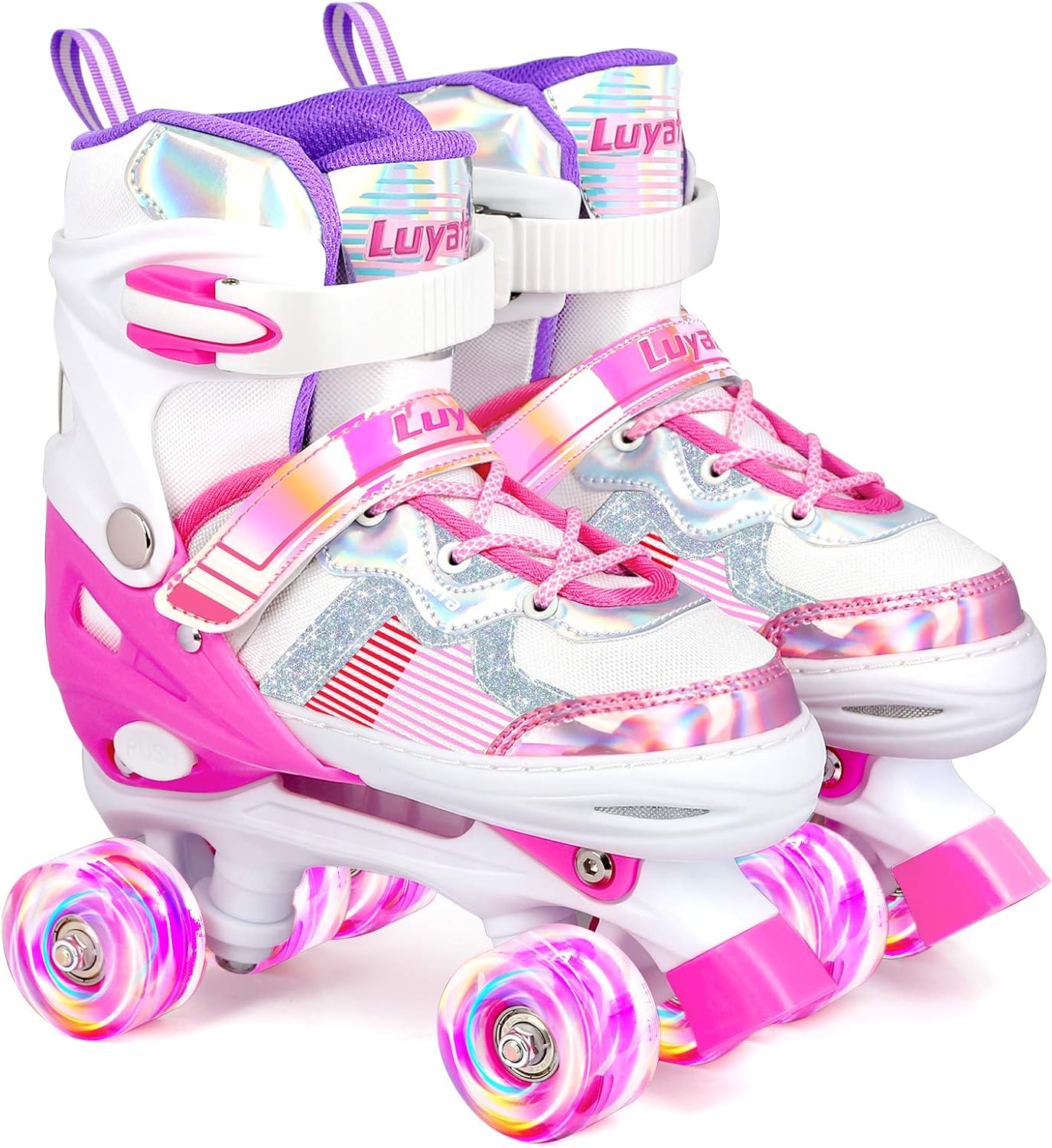 Adjustable Roller Skates for Kids with Light Up Wheels