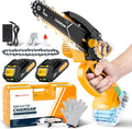 6-Inch Mini Chainsaw Cordless - Portable Handheld Trimmer