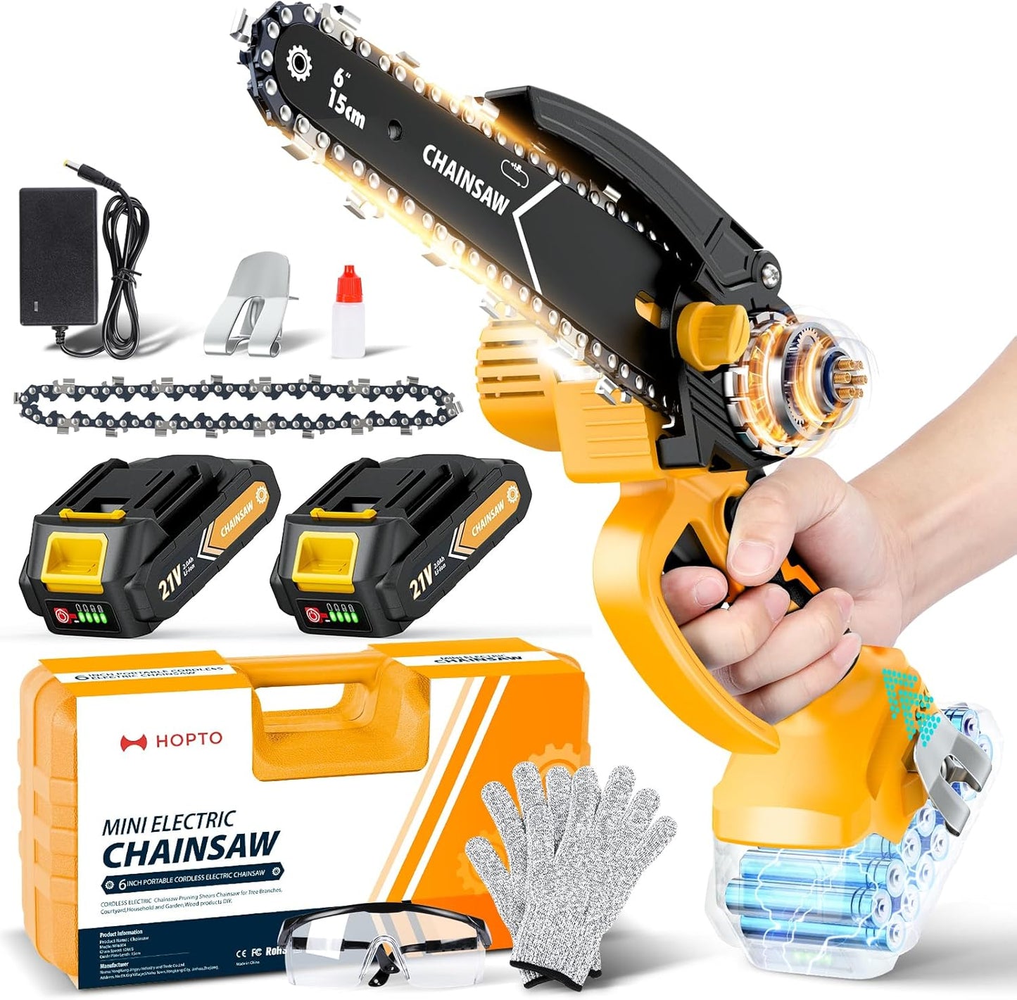 6-Inch Mini Chainsaw for Efficient Wood Cutting and Trimming