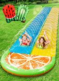 Sloosh Water Slides with 2 Inflatable Boards 22.5ft Double Lane