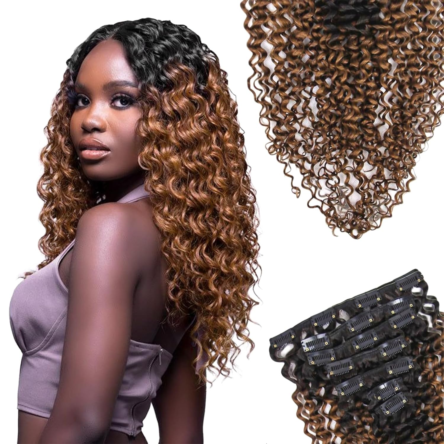 Kinky Curly Clip In Extensions for Effortless Style and Volume