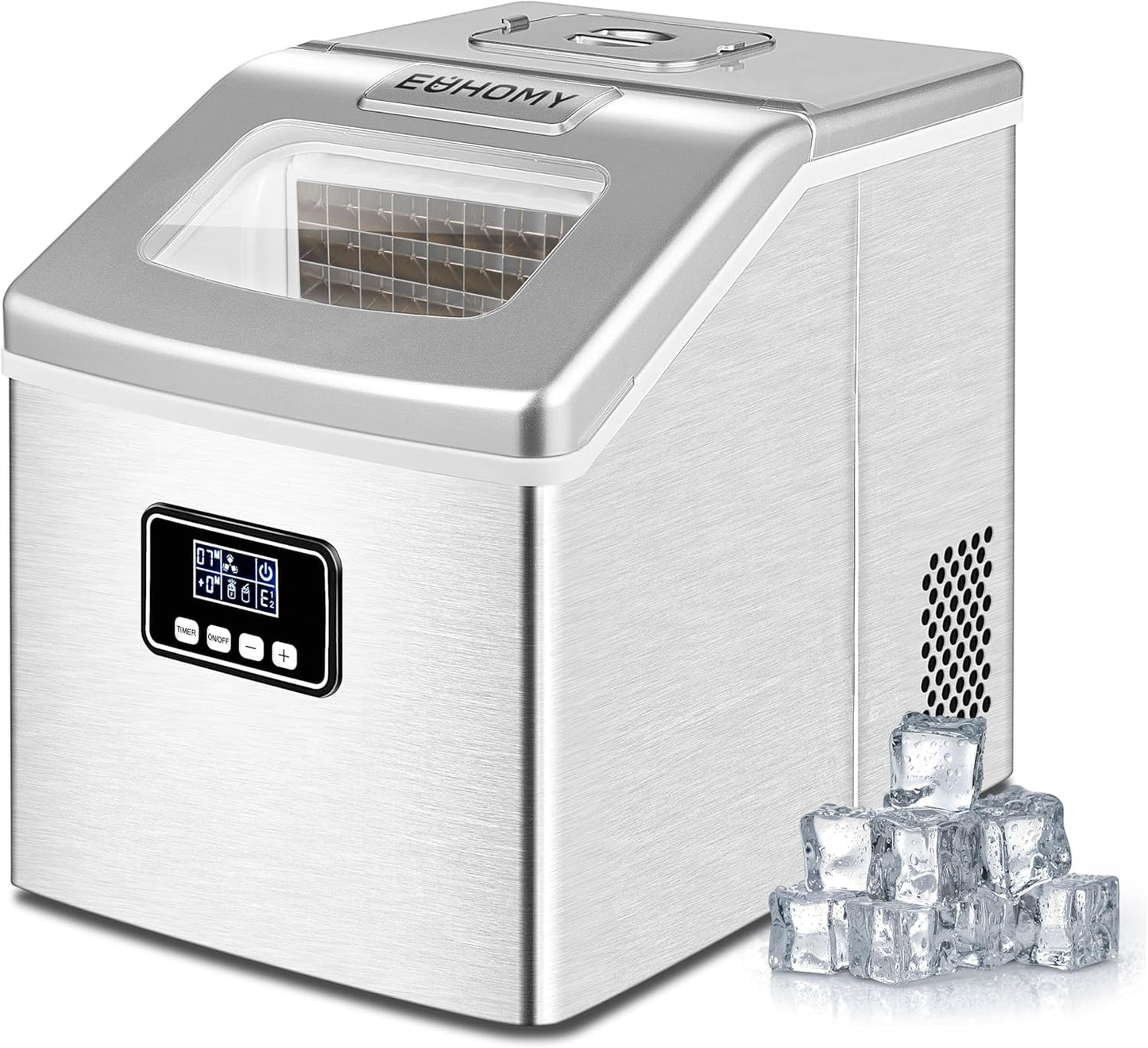 Fast Ice Anywhere with EUHOMY Self-Cleaning Maker