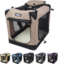 EliteField 3-Door Folding Soft Dog Crate for Indoor & Outdoor Use