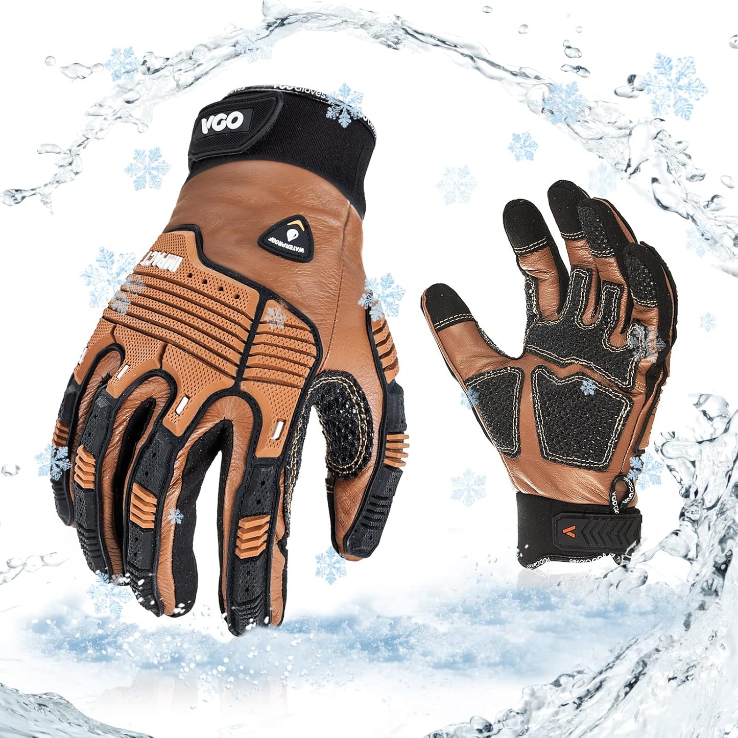 COLDPROOF Leather Winter Gloves