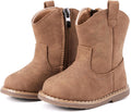 Infant Cowboy Boots for 6-24 Months - Soft PU Leather Toddler Boots