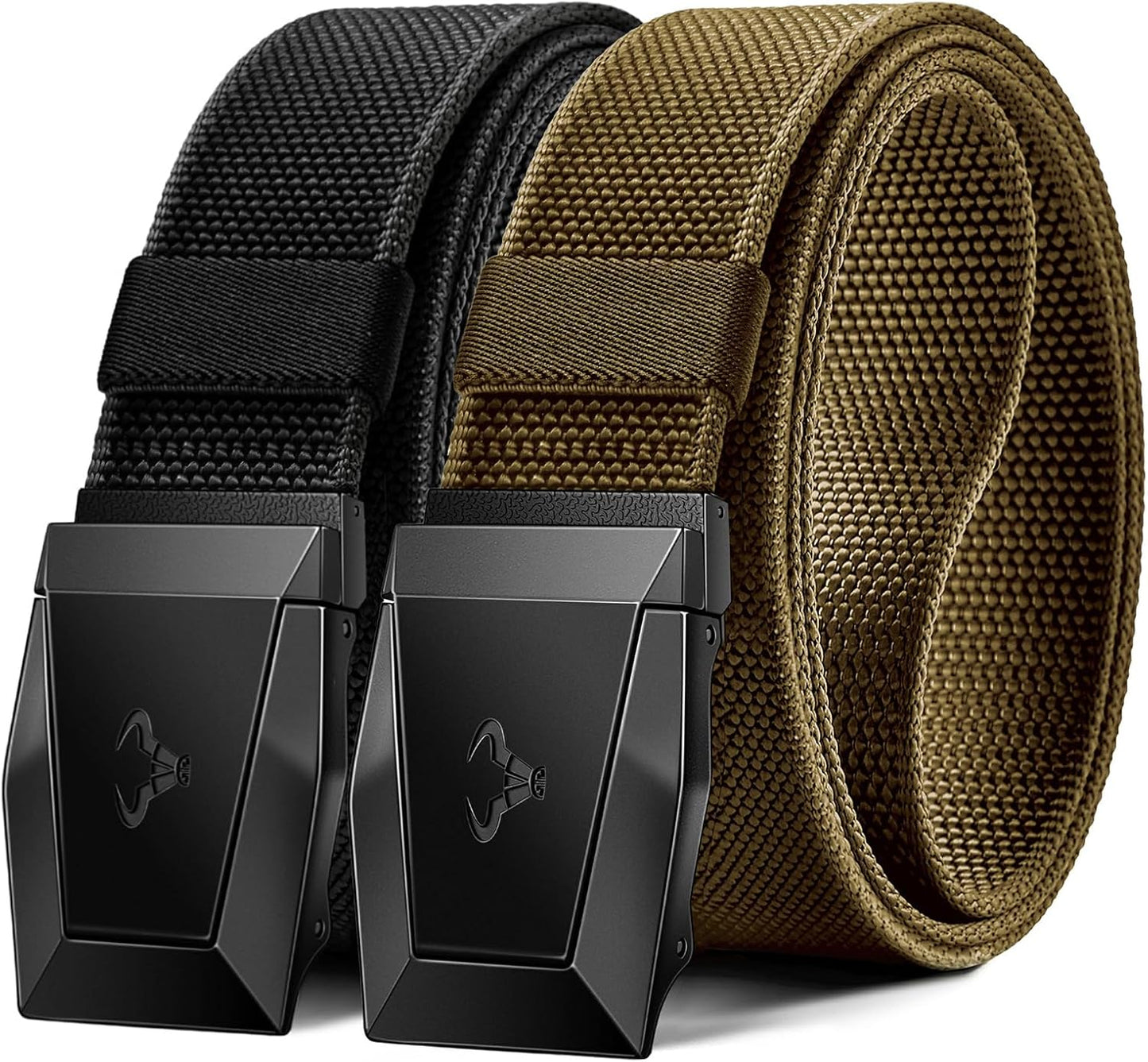 BULLIANT Men Belt 2 Pack for Outdoor Work and Sports Activities