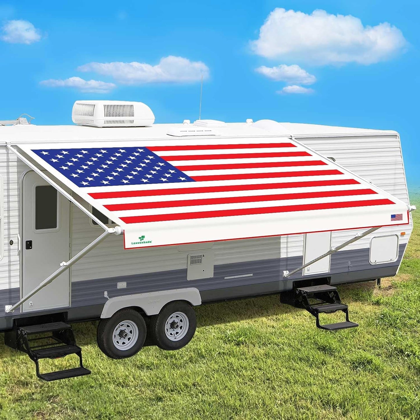 Leaveshade RV Awning Fabric Replacement for Distinctive Camping