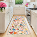 Runner Rug for Entryway 2.6x8 - Ultra-Soft Floral Non-Slip Runner