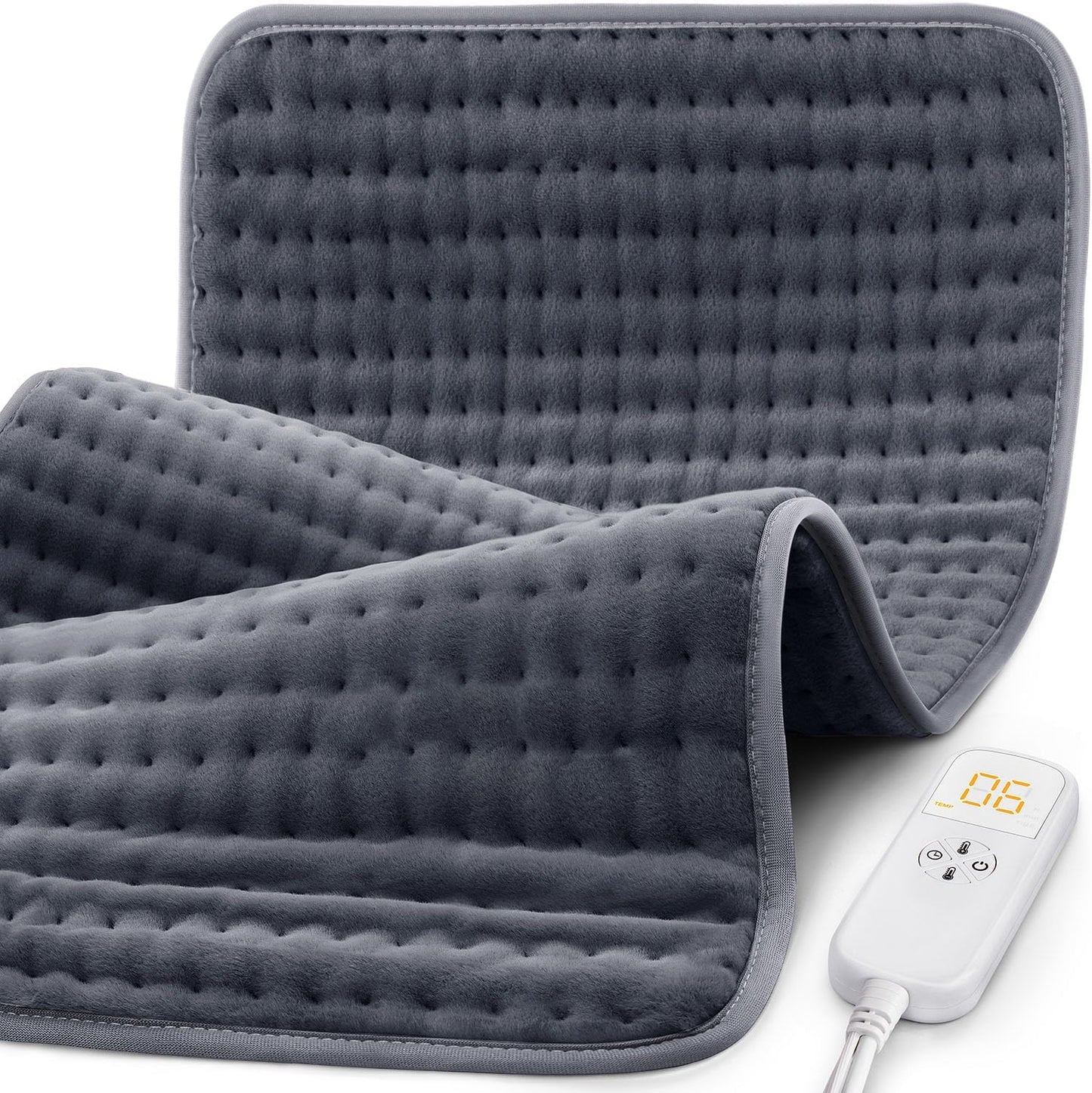 Extra Large Microplush Heating Pad for Back Pain Relief