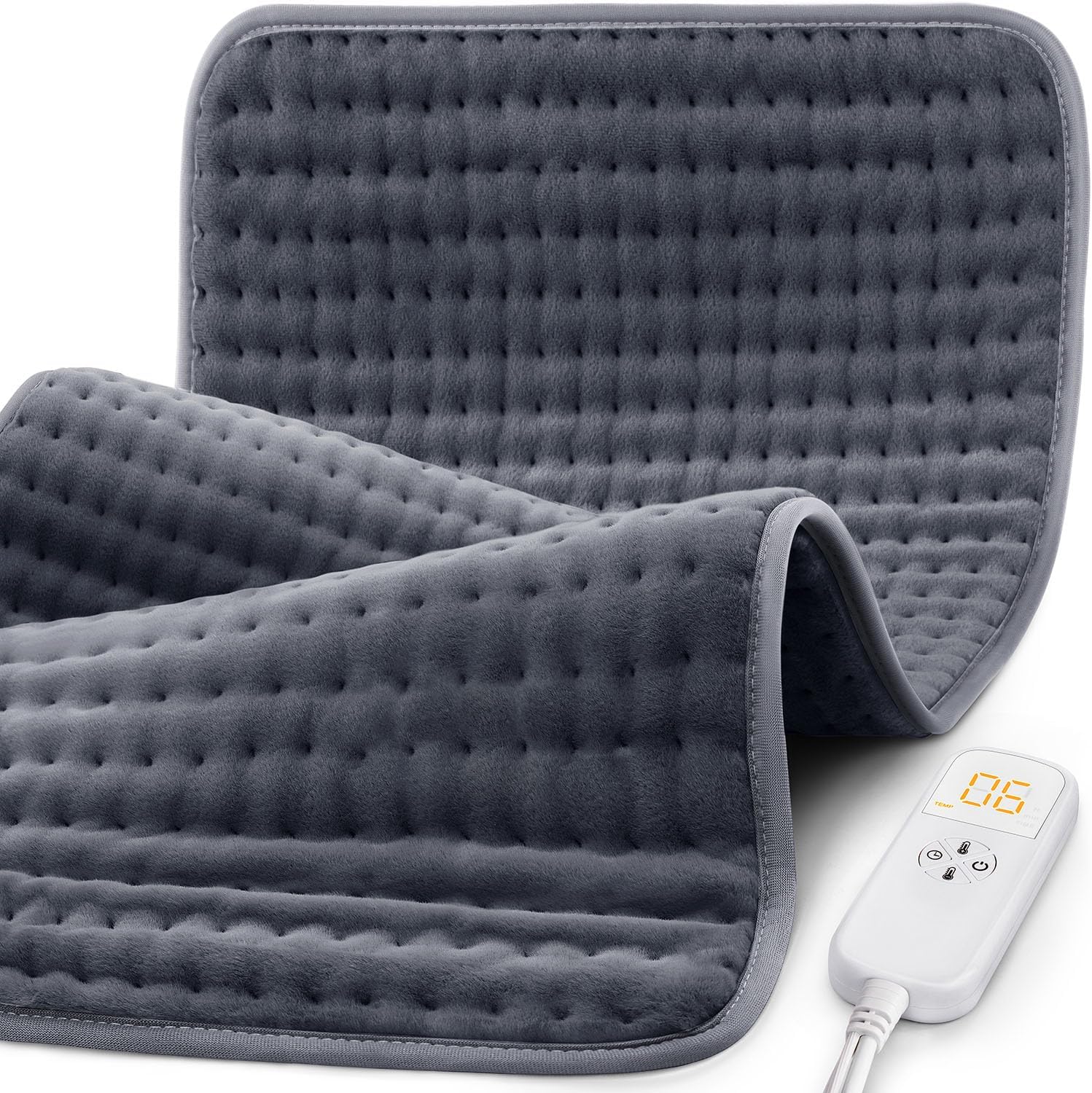 Extra Large Microplush Heating Pad for Back Pain Relief