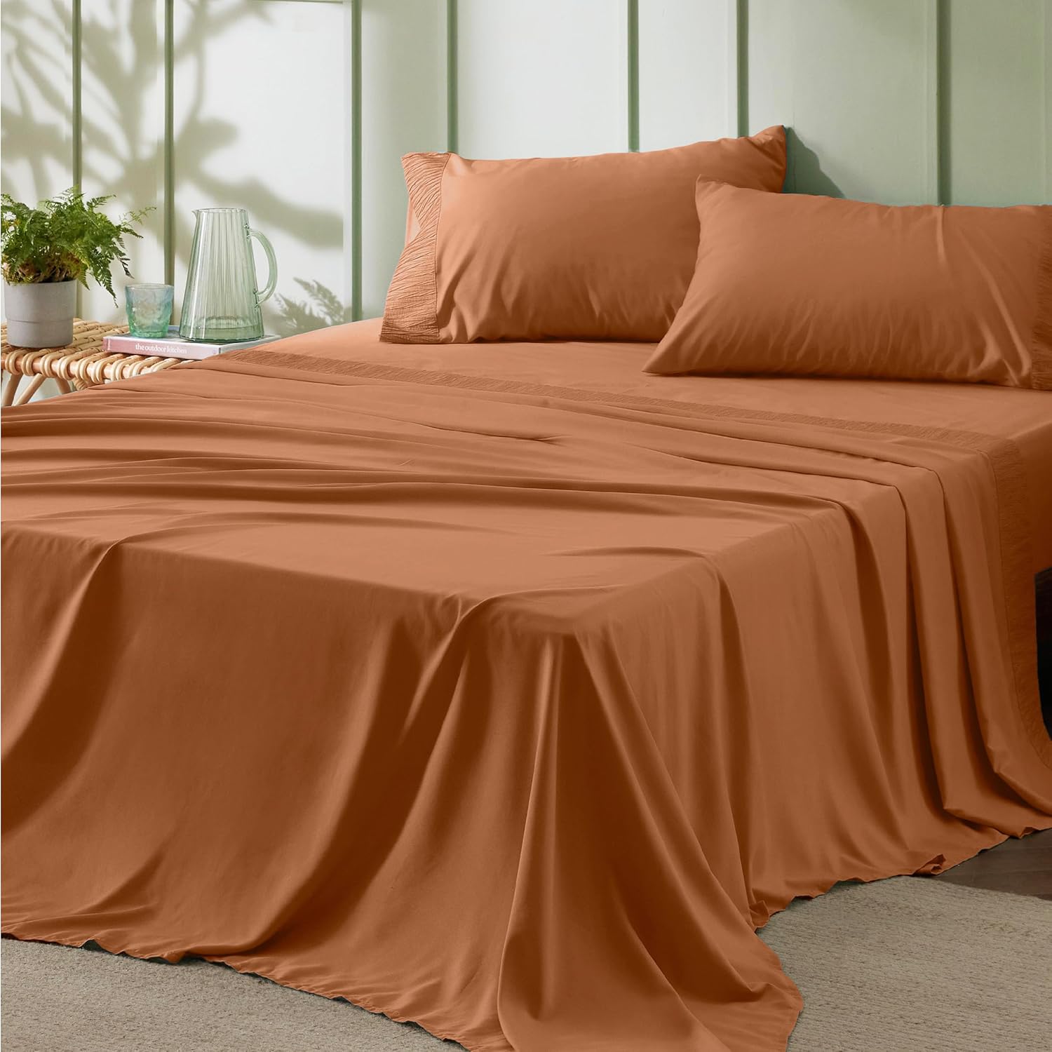 Bedsure California King Sheet Sets - Soft & Cooling Bedding