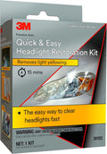 3M Quick and Easy Headlight Restoration Kit - Restores Clarity Fast