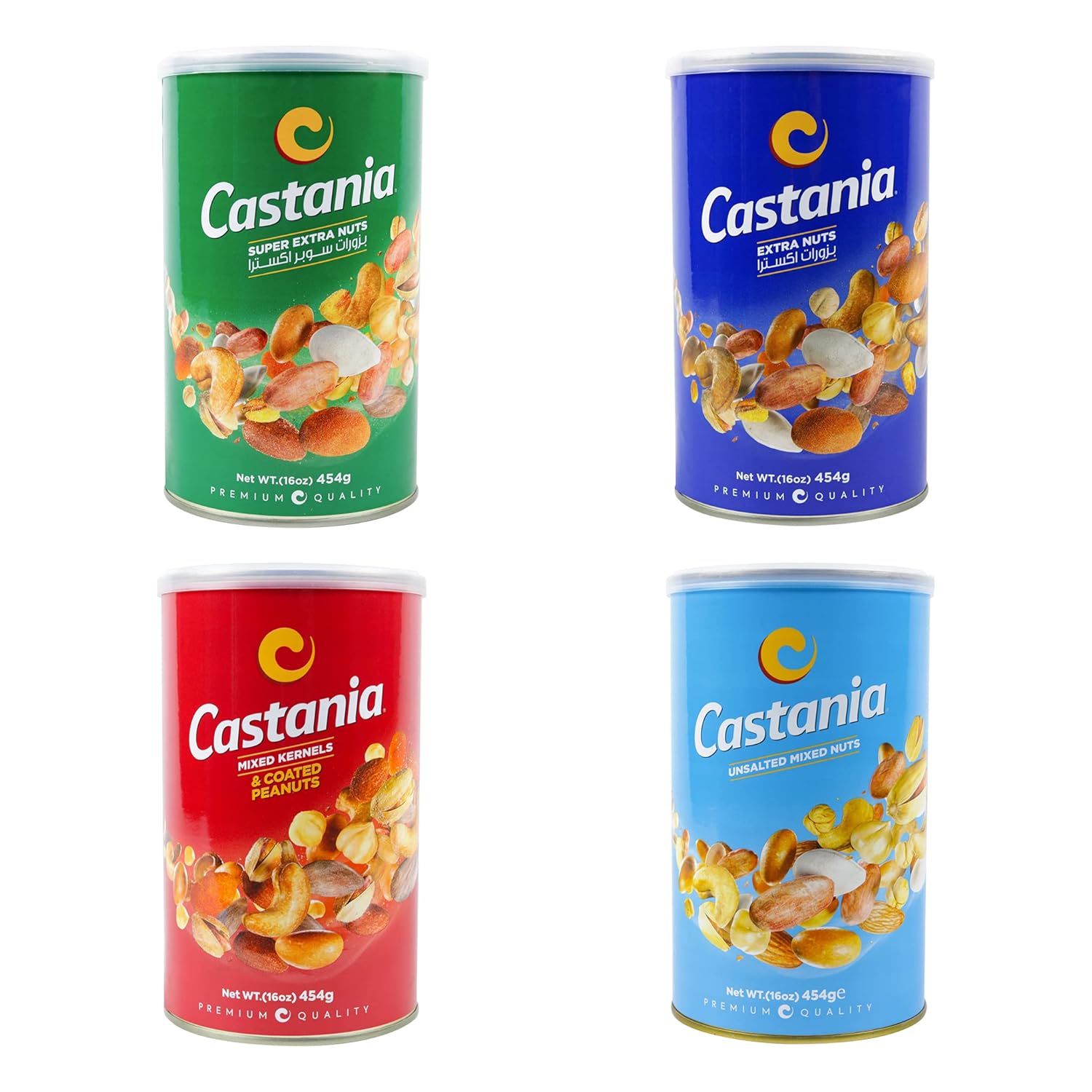Castania Nuts Variety Pack - Premium Quality Healthy Snacks