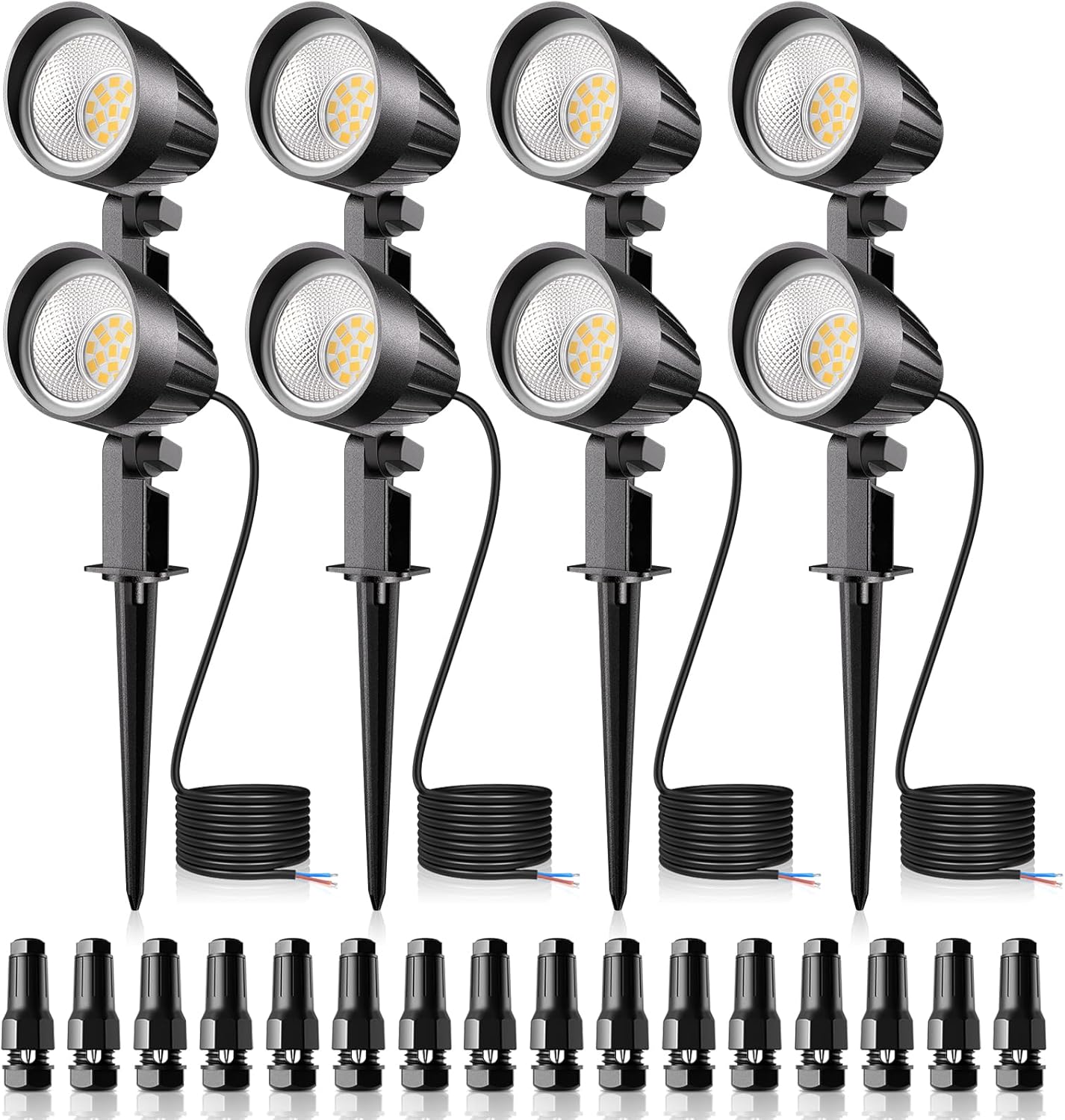 MEIKEE 7W Low Voltage Landscape Lights for Garden Pathway