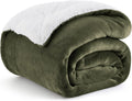 Bedsure GentleSoft Sherpa Fleece Throw Twin Size - Thick Warm Plush
