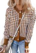 Stylish Dokotoo Cardigan Sweaters for Women with Plaid Design