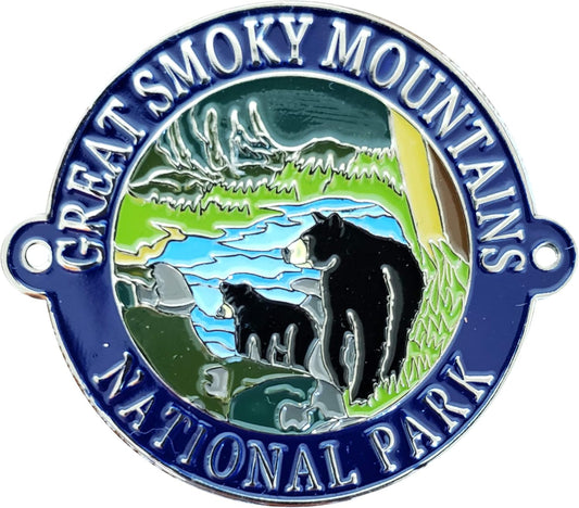 Smoky Mountains Bear Cub Hiking Stick Medallion