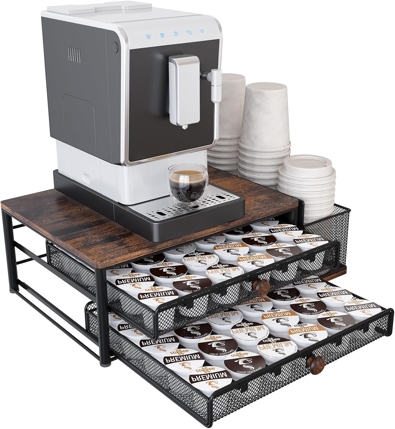 TQVAI Coffee Pod Drawer: Organize 60 K Cups!