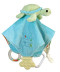 Stephan Baby Go Fish Chewbie Teething Blankie, Green Sea Turtle