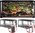 REPTI ZOO 50 Gallon Reptile Glass Tank with Double Hinge Door