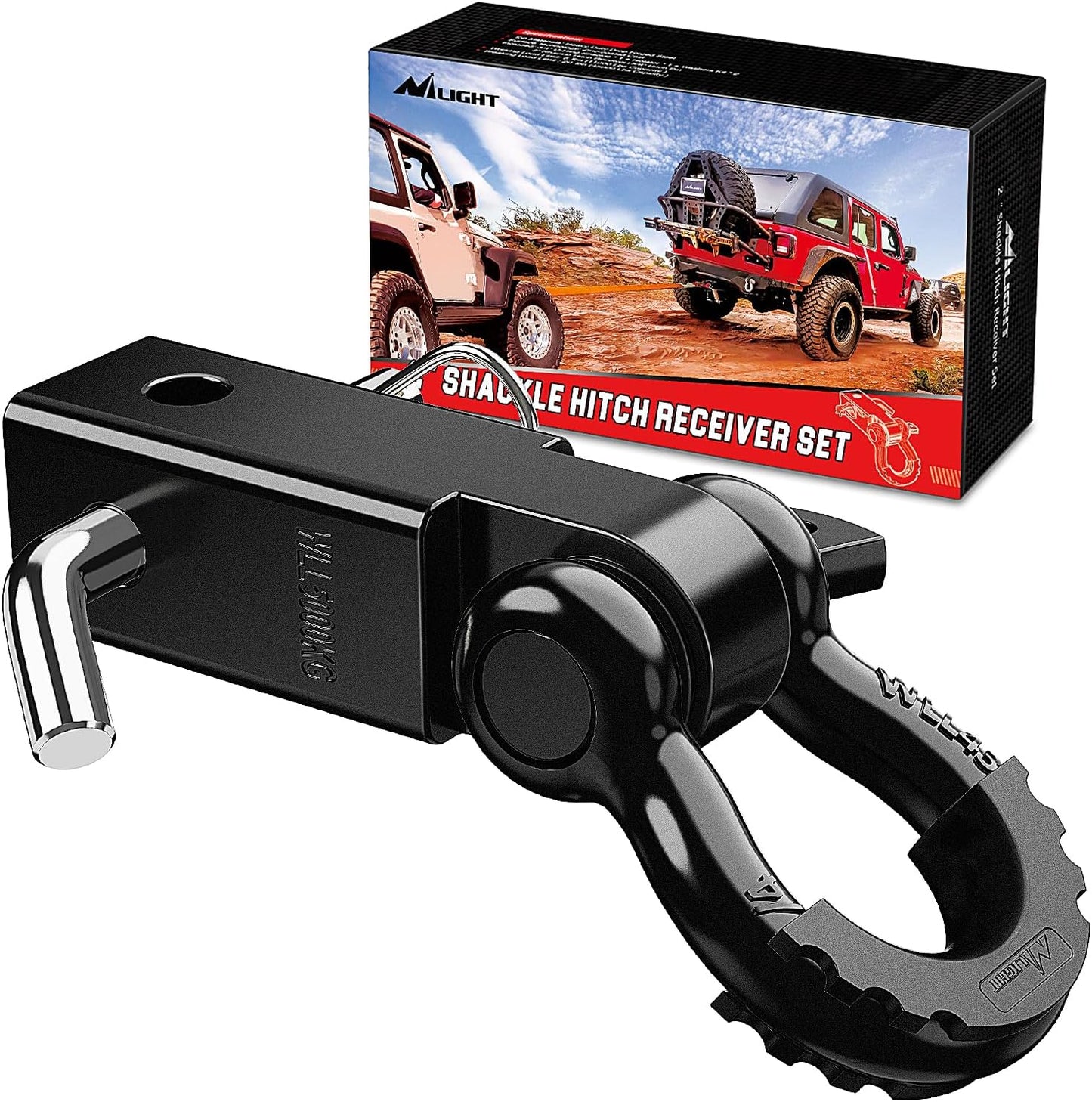 Nilight Shackle Hitch Receiver for Heavy Duty Towing Needs