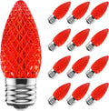 C9 Led Replacement Christmas Light Bulbs 100-Pack - Durable Red C9s