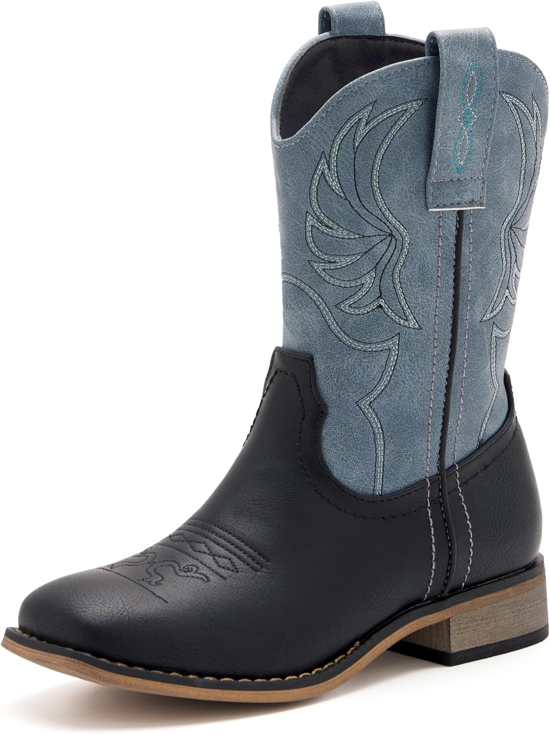 Kids Western Boots for Boys Girls with Embroidered Design