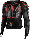 Red Full Body Motorcycle Armor Jacket XXXL - Removable Motocross